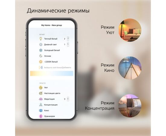  Умная лампа Gauss IoT Smart Home (1280112) E14 4.5Вт 495lm Wi-Fi 