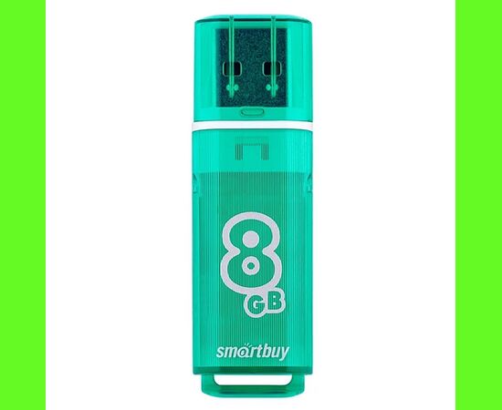 Флэш накопитель USB 8 Гб Smart Buy Glossy (green) (220917) 