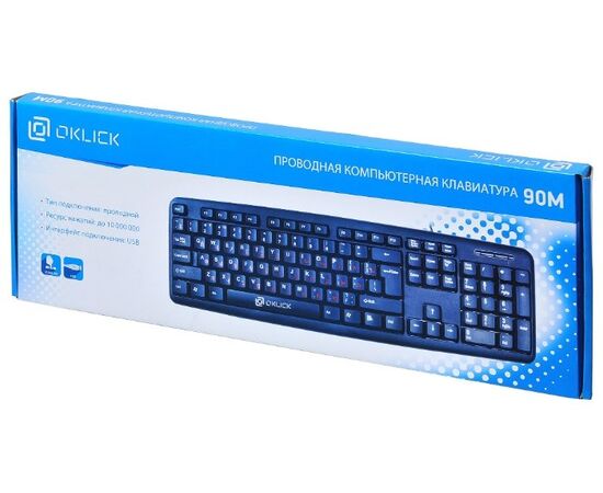  Клавиатура Oklick 90M черный USB 