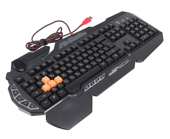  Клавиатура A4Tech Bloody B314 черный USB Multimedia for gamer LED (подставка для запястий) 