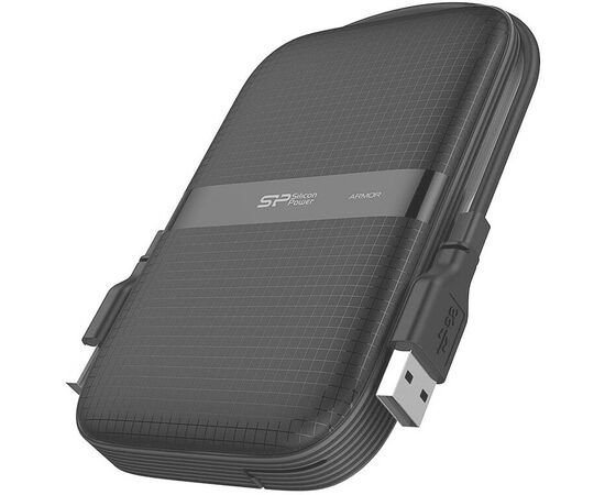  Внешний HDD Silicon Power Armor A60 (SP020TBPHDA60S3A), 2TB 2.5", USB 3.2, Черный 
