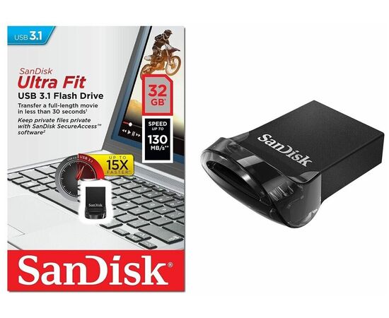  USB-флешка 32GB SanDisk CZ430 Ultra Fit SDCZ430-032G-G46T, USB 3.2 3-Pack 