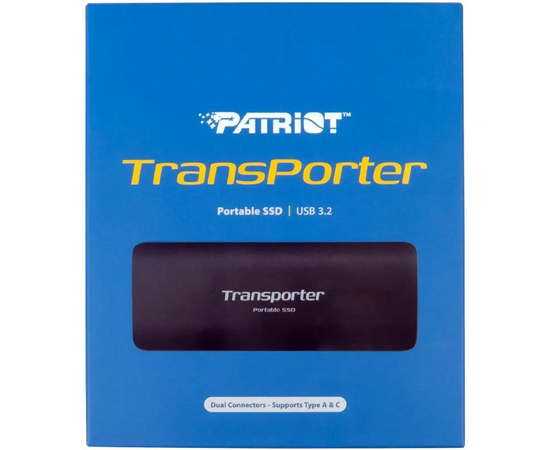  Внешний SSD Patriot PTP1TBPEC, 1ТБ, черный 