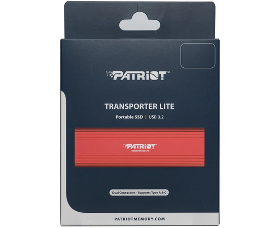 Внешний SSD Patriot PTPL1TBPEC, 1ТБ, красный 
