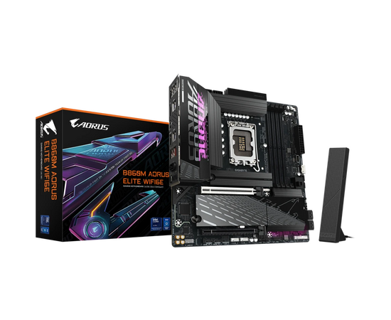  Материнская плата Gigabyte B860M Aorus Elite Wifi6E 