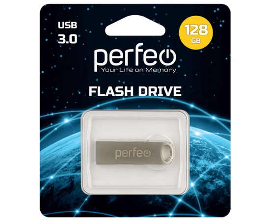  Флешка Perfeo USB 3.0 128GB M08 Метал. корпус 