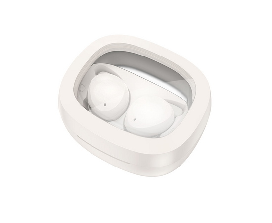  Беспроводные наушники HOCO EW65 Shadow true wireless sleep BT headset milky white 