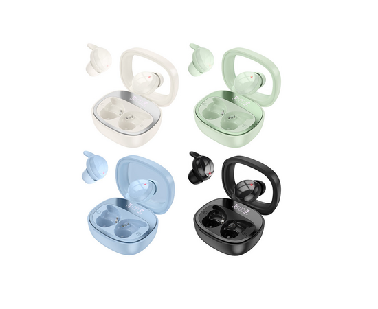  Беспроводные наушники HOCO EW65 Shadow true wireless sleep BT headset milky white 
