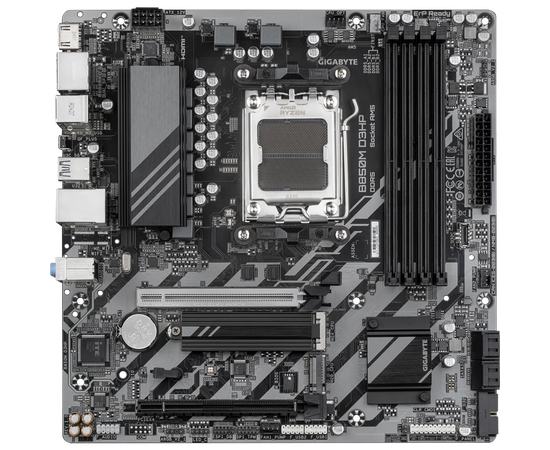  MB sAM5 Gigabyte B850M D3HP, AMD B850, 4xDDR5-5200 МГц, 2xPCI-Ex16, 2xM.2, Micro-ATX 