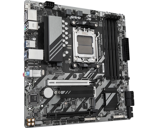  MB sAM5 Gigabyte B850M D3HP, AMD B850, 4xDDR5-5200 МГц, 2xPCI-Ex16, 2xM.2, Micro-ATX 