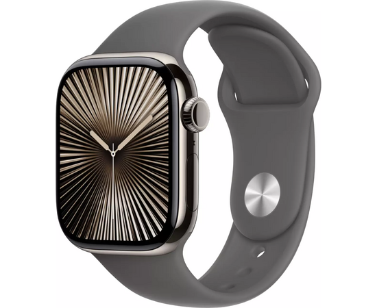  Smart-часы Apple Watch Series 10 A3001 MWXE3ZP/A 42мм OLED размер браслета 150-200мм титан/серый 