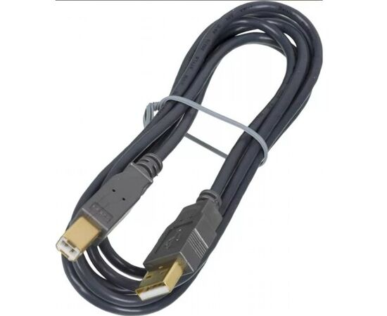  Кабель 5bites UC5010-018A USB2.0, AM/BM, зол.разъемы, ферр.кольца, 1.8м, черный 