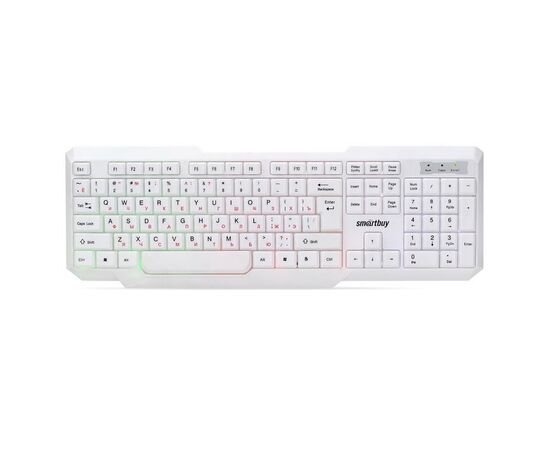  Клавиатура Smart Buy SBK-333U-W ONE мембранная игровая с подсветкой USB (white) (226855) 