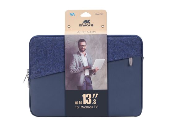  Чехол для ноутбука 13.3" Riva 7903 синий полиэстер 