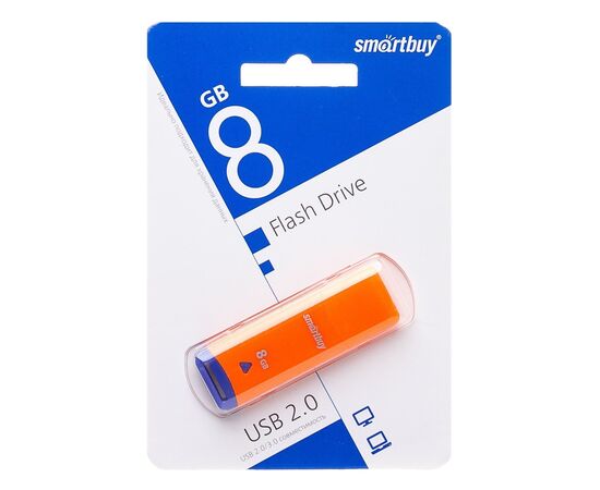  Флэш накопитель USB 8 Гб Smart Buy Easy (orange) (224772) 