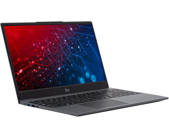  Ноутбук IRU Tactio 15PHC (2045999) Ryzen 5 7430U 8Gb SSD256Gb AMD Radeon Rx Vega 7 15.6" IPS FHD (1920x1080) Windows 11 Pro black 