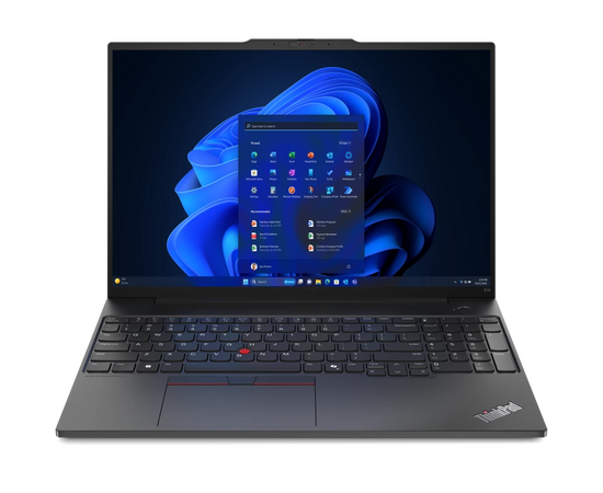  Ноутбук Lenovo ThinkPad E16 G2 (21M5S08L00) Ryzen 5 7535U 16Gb SSD512Gb AMD Radeon 16" IPS WUXGA (1920x1200) Windows 11 Pro black WiFi BT Cam 