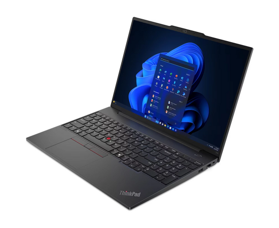  Ноутбук Lenovo ThinkPad E16 G2 (21M5S08L00) Ryzen 5 7535U 16Gb SSD512Gb AMD Radeon 16" IPS WUXGA (1920x1200) Windows 11 Pro black WiFi BT Cam 