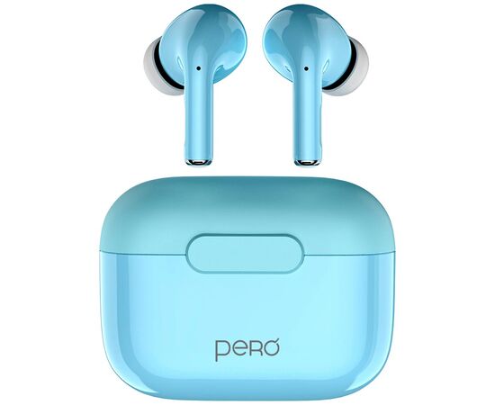  Наушники беспроводные PERO TWS06 Comfort (PTWS06LB) Light blue 
