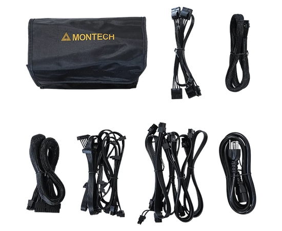  Блок питания MONTECH Titan Gold Gen.5 (TIS0126), 1200Вт, 135мм, retail 