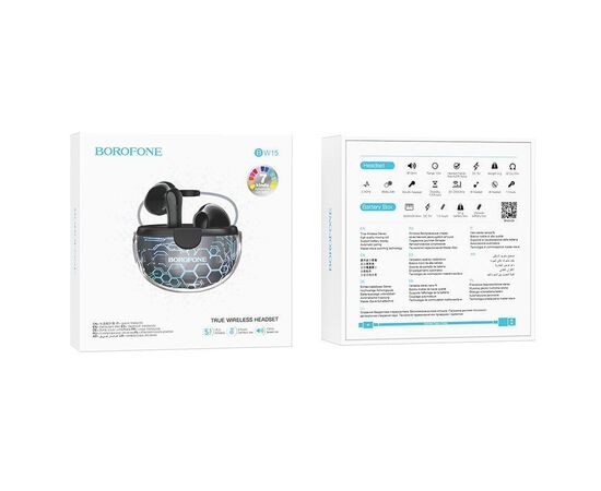  Наушники Borofone BW15 TWS Black 
