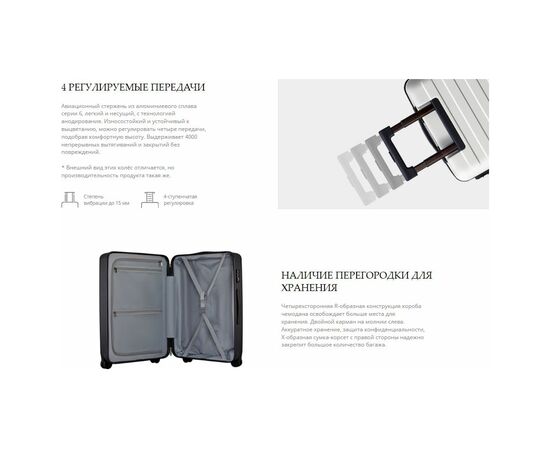  Чемодан NINETYGO Danube luggage 20'' (120502) Черный 