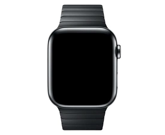  Ремешок - ApW34 металл блочный на застежке Apple Watch 38/40/41мм (black) (230492) 