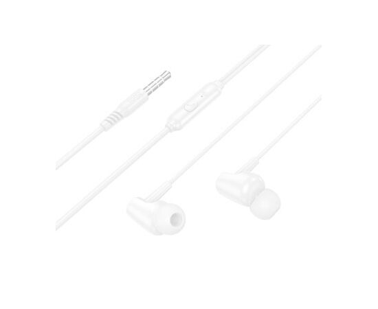  Наушники Hoco M112 Story universal earphones with microphone , Белый 