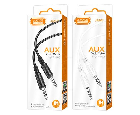  Аудиокабель AUX JOKADE JA107 3.5 mm 1 m black 