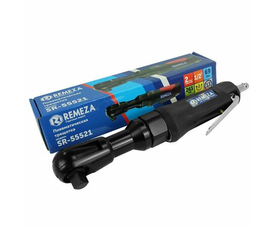  Пневмогайковерт Remeza SR-55521 (8199020)  угловой (трещотка)  1/2 