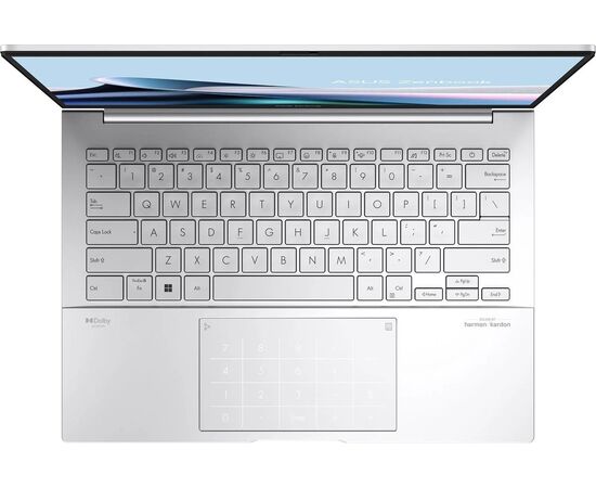  Ноутбук Asus Zenbook 14 OLED UX3405MA-QD988 (90NB11R2-M01SN0) Core Ultra 5 125H 16Gb SSD512Gb Intel Arc 14" OLED FHD+ (1920x1200) noOS silver 