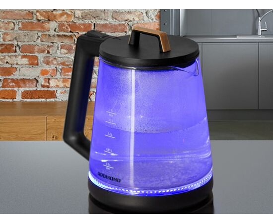  Электрочайник REDMOND KG226 Черный с деревом 