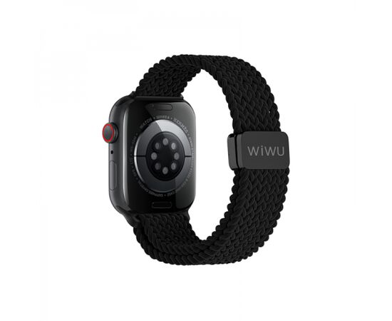  Нейлоновый ремешок для Apple Watch 42/44/45/49 mm WiWU Wi-WB004 (Black) 