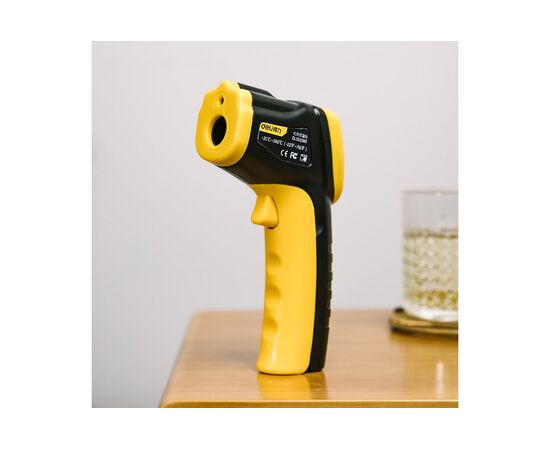  Пирометр DELI DL333380 (102968) (диапазон изм. 30-380°C или -22-716?, LCD дисплей, отклик 0,5с) 