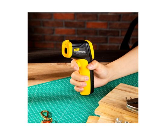  Пирометр DELI DL333380 (102968) (диапазон изм. 30-380°C или -22-716?, LCD дисплей, отклик 0,5с) 