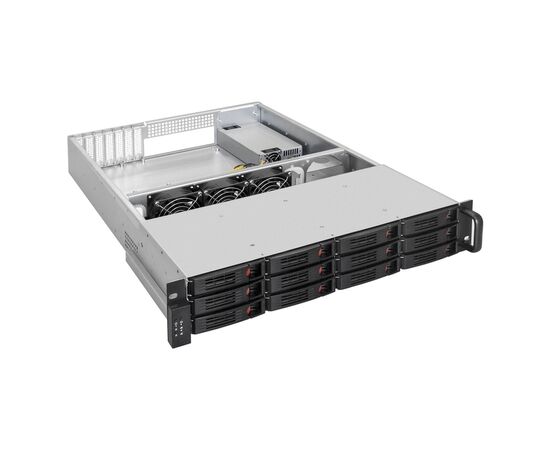  Корпус ExeGate Pro 2U660-HS12 EX293402RUS (RM 19", высота 2U, глубина 660, БП 1U-1200ADS, 12xHotSwap) 