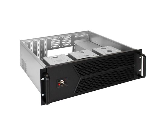  Корпус ExeGate Pro 3U450-12 EX298411RUS (RM 19", высота 3U, глубина 450, БП 2U-800ADS, 2*USB) 