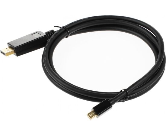  Кабель аудио-видео Buro MDP-DP miniDisplayport (m)/DisplayPort (m) 1.5м. Позолоченные контакты черный 