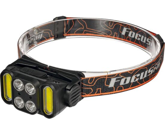  Фонарь FOCUSray 1305 акк 18650 1200мАН 3.7V сенсор, индикатор зарядки, 4 диода 4W+ 2 СОВ 3W 