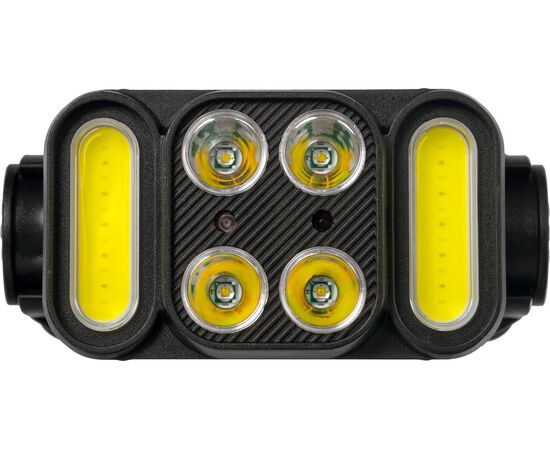  Фонарь FOCUSray 1305 акк 18650 1200мАН 3.7V сенсор, индикатор зарядки, 4 диода 4W+ 2 СОВ 3W 