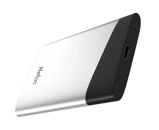 Внешний SSD Netac 120Gb Z6S (NT01Z6S-120G-32SL) (USB3.2 type C, up to 520MBs, 87x61x10.5mm, 54g, Aluminium+Plastic) 