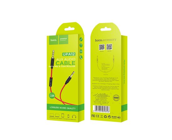  Аудиокабель Hoco UPA12 AUX audio cable(with mic) 