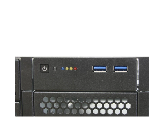  Корпус Procase RE204-D0H8-FE-65 2U, 0x5.25+8HDD, черный, без блока питания (2U,2U-redundant), глубина 650мм, EATX 12"x13", панель вентиляторов 