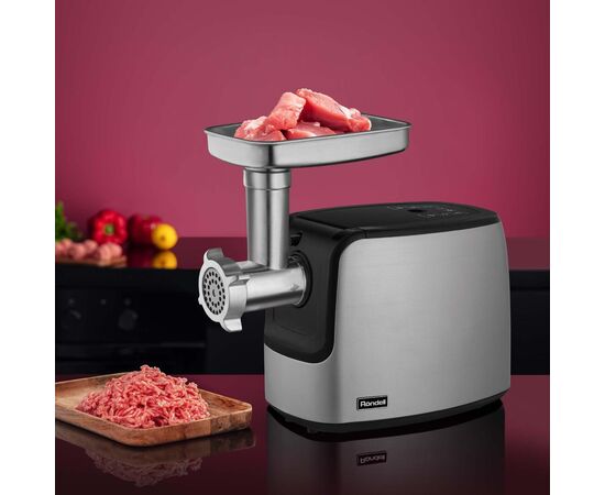  Мясорубка Rondell RDE-1458 стальной 