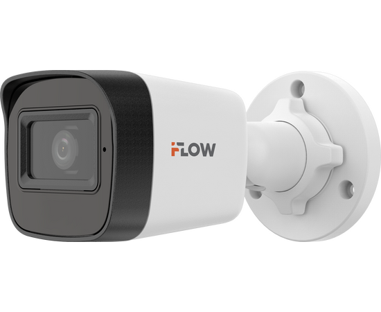  iFLOW F-IC-1141M(2.8mm) 4Мп уличная цилиндрическая IP-камера с ИК-подсветкой до 30м и микрофоном 