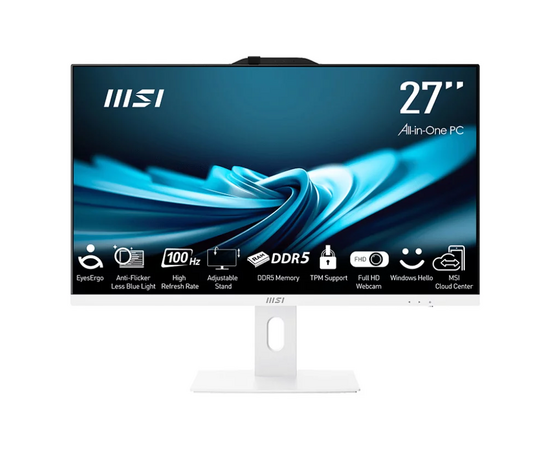  Моноблок MSI Pro AP272 14M-614XRU (9S6-AF8322-614) White 27" Full HD i7 14700/16Gb/SSD1Tb/ UHDG 770/noOS/k+m 