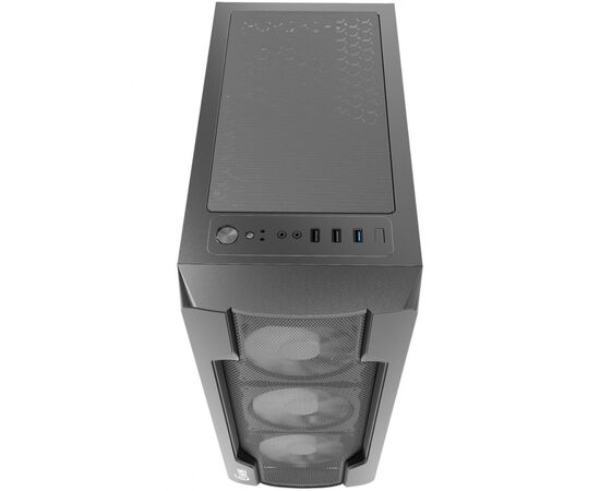  Корпус Powercase Mistral X4 Mesh (CMIXB-F4) Tempered Glass, 4x 120mm fan, чёрный, ATX 