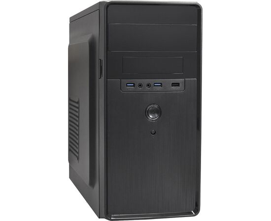  Корпус Minitower ExeGate EX286441RUS BA-309U2-500W-8 (mATX, БП AA500 с вент. 8см, 1*USB+2*USB3.0, HD аудио, черный) 