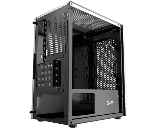  Корпус Powercase CMIMZW-L3 Mistral Micro Z3W Mesh LED, Tempered Glass, 2x 140mm + 1х 120mm 5-color fan, белый, mATX (CMIMZW-L3) 