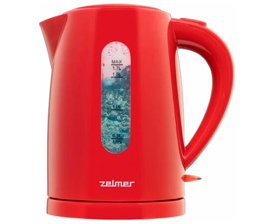  Чайник ZELMER ZCK7616R красный, 1,7л, 2200Вт, пластик 